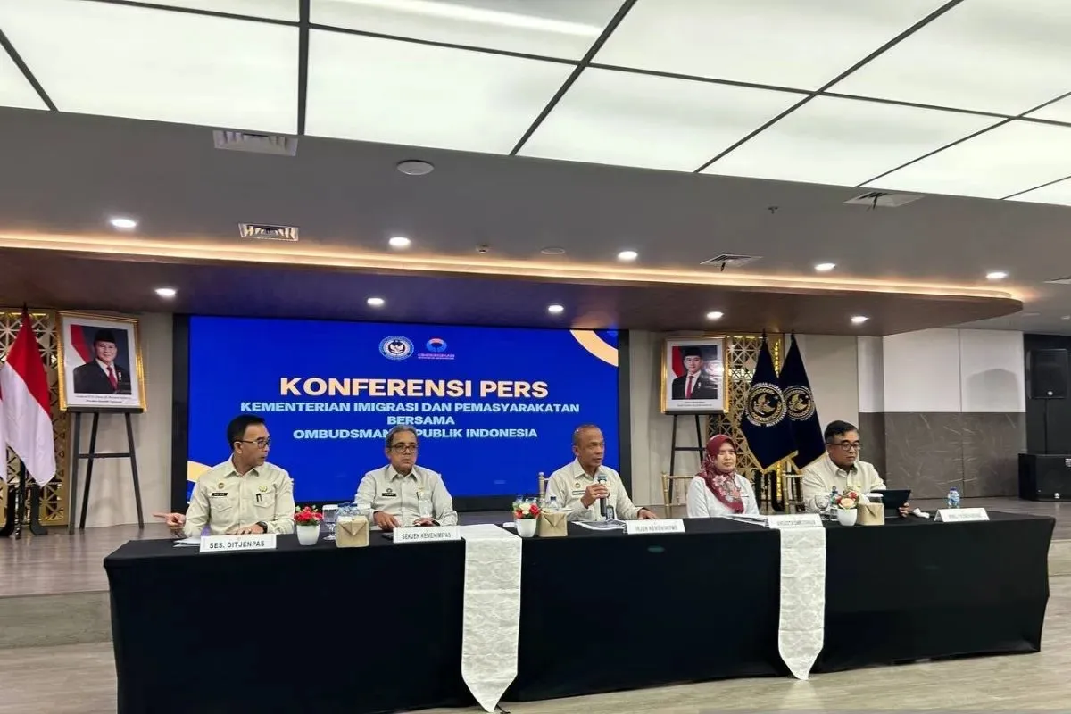 Konferensi Pers Kementerian Imipas terkait kasus Lapas Cibinong