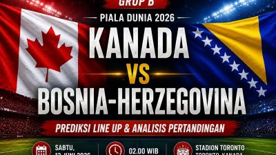 Kanada vs Bosnia-Herzegovina, Prediksi Line Up dan Peluang Tuan Rumah Cetak Sejarah