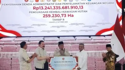 Satgas PKH Selamatkan 6,2 Juta Hektare Hutan, Nilainya Hampir Rp 400 Triliun