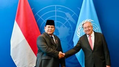 Sekjen PBB Antonio Guterres Bertemu Prabowo Subianto di Hambalang