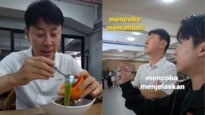 Shin Tae Yong Cicipi Bakmi di Kantin Binus, Pemilik Kedai Histeris