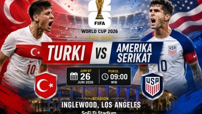Turki vs Amerika Serikat, Adu Efisien dan Mandul Gol