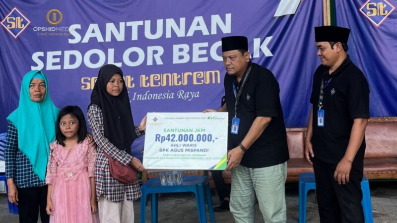 BPJS dan Sehat Tentrem Salurkan Jaminan untuk Keluarga Almarhum Tukang Becak