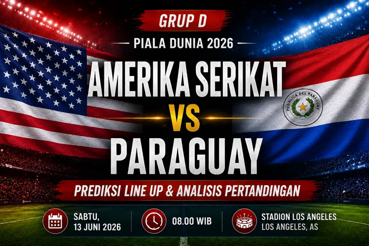 Prediksi Line Up USA vs Paraguay: Ujian Perdana Pochettino di Piala Dunia 2026