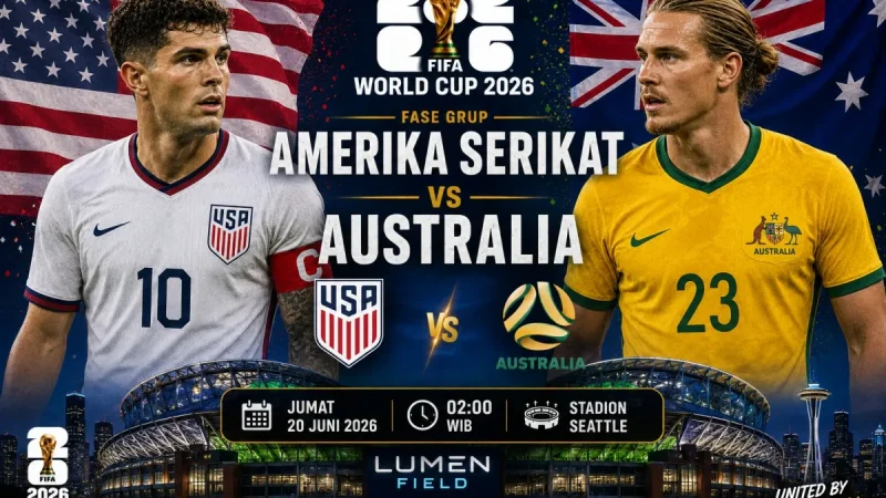 AS vs Australia, Duel Puncak Grup D Piala Dunia 2026