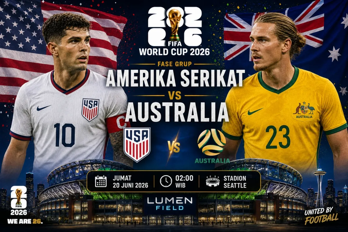 AS vs Australia, Duel Puncak Grup D Piala Dunia 2026