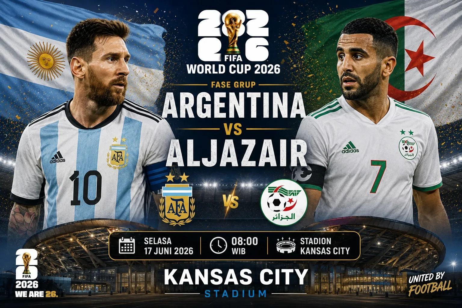 Prediksi Argentina vs Aljazair, Juara Bertahan Waspadai Kejutan Les Fennecs