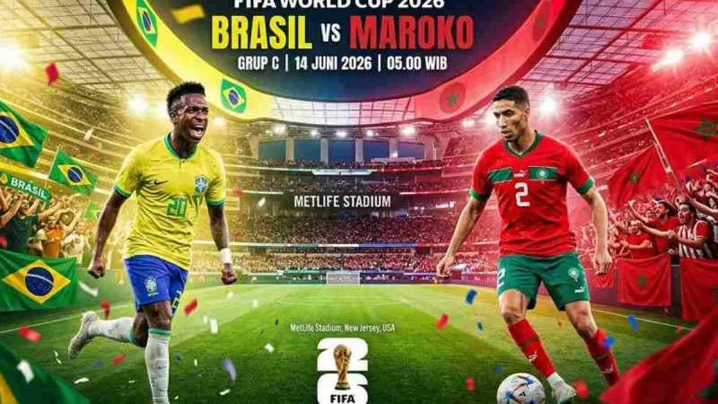 Brazil vs Maroko di Piala Dunia 2026, Ujian Pertama Favorit Juara