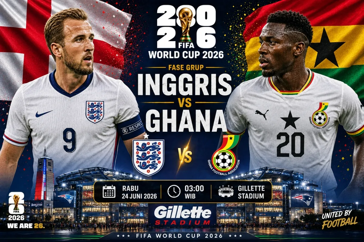 Inggris vs Ghana: Kane, Partey dan Tiket 32 Besar Grup L