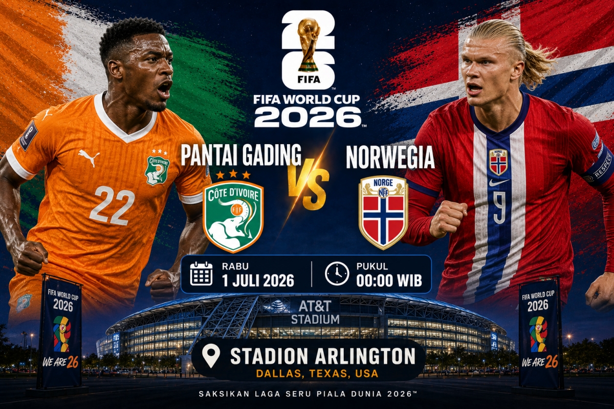 Prediksi Pantai Gading vs Norwegia, Haaland Diuji Tembok Gajah