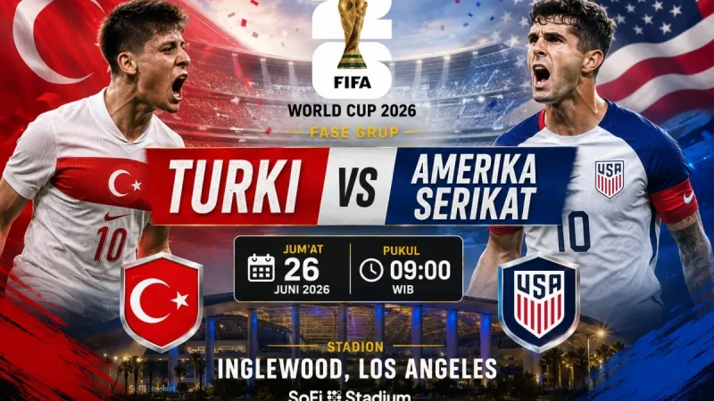 Turki vs Amerika Serikat, Adu Efisien dan Mandul Gol