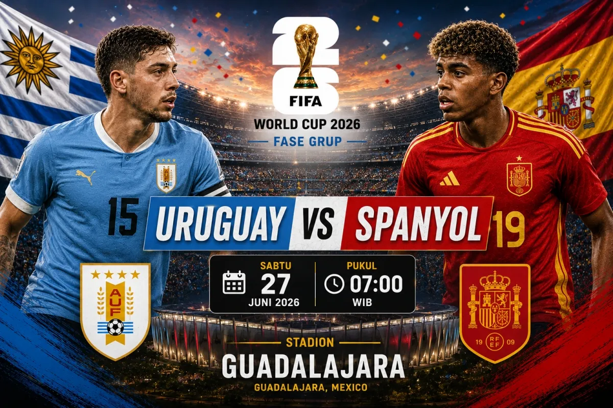 Prediksi Uruguay vs Spanyol, Araújo Absen dan Yamal Bisa Menghukum Celah La Celeste