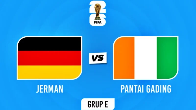 Jerman vs Pantai Gading, Duel Puncak Grup E Piala Dunia 2026