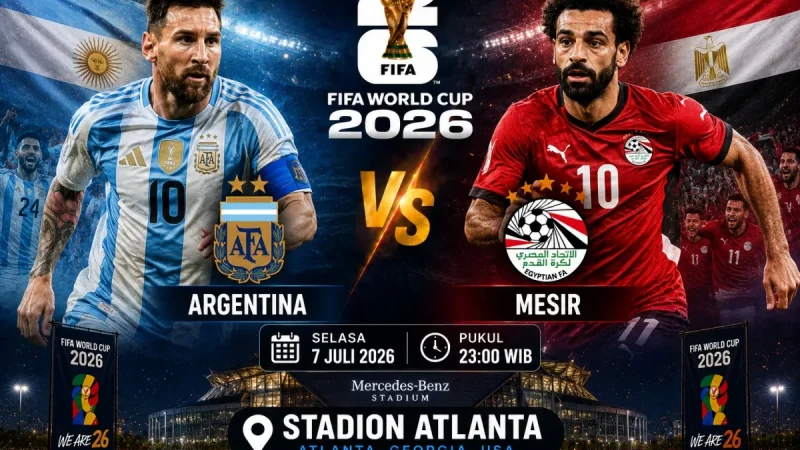 Argentina vs Mesir, Messi Dekati Rekor Besar Saat Salah Mengancam