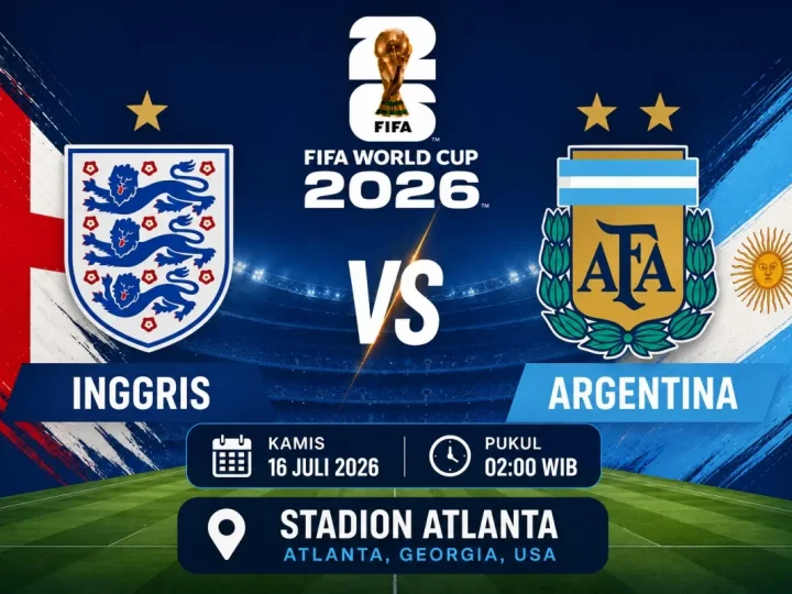 Prediksi Inggris vs Argentina, Final 60 Tahun Menanti The Three Lions