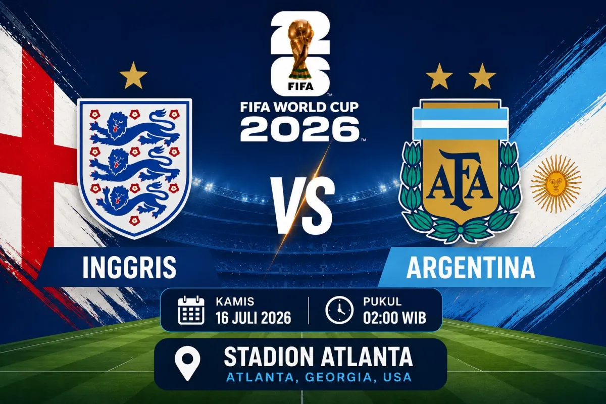 Prediksi Inggris vs Argentina, Final 60 Tahun Menanti The Three Lions