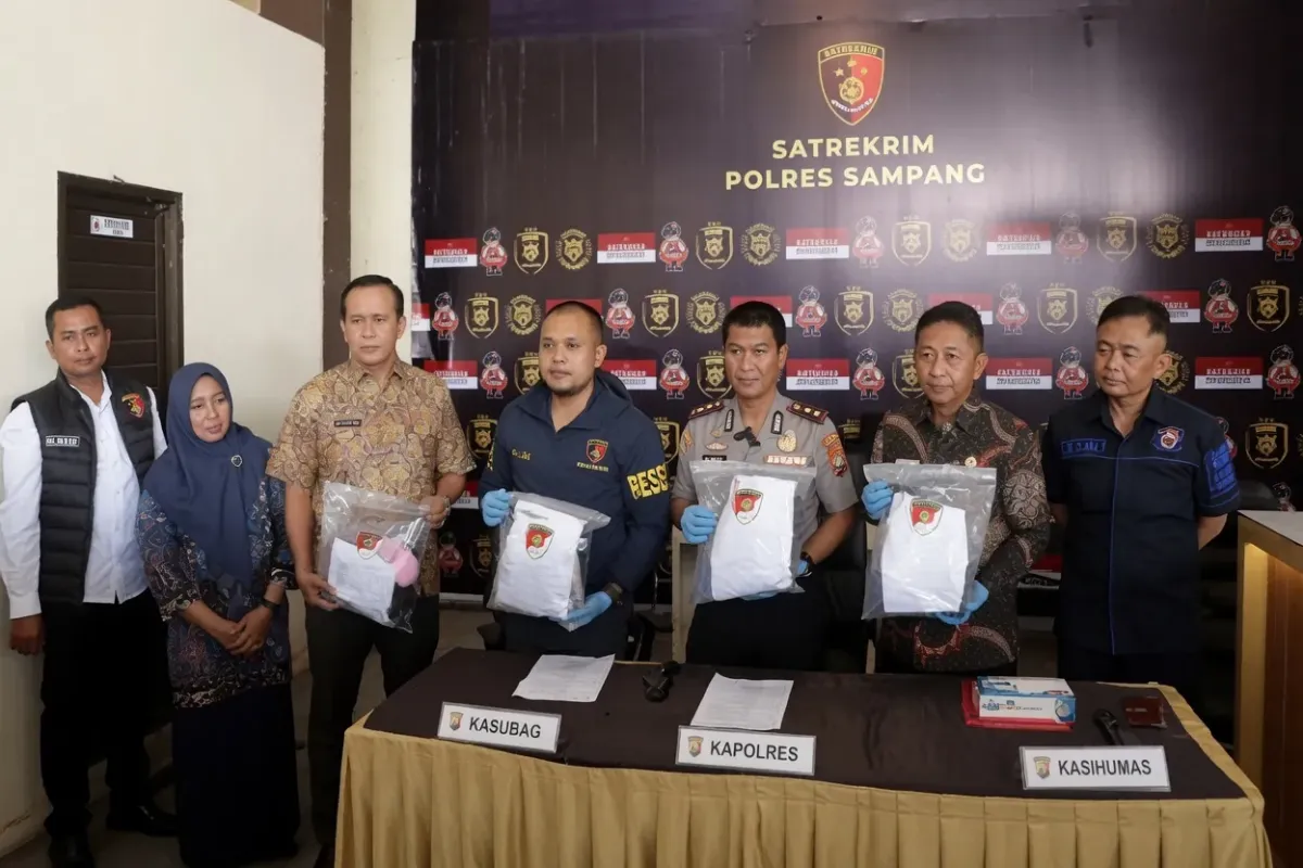 Konferesi Pers Polres Sampang