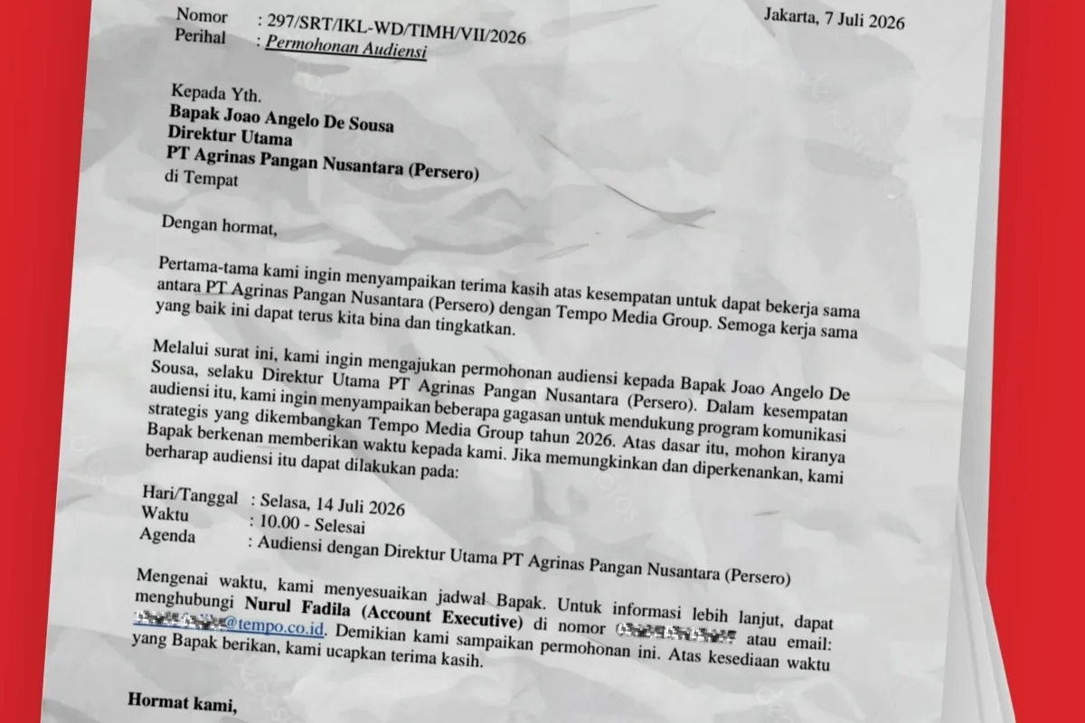 Surat Tempo ke Agrinas