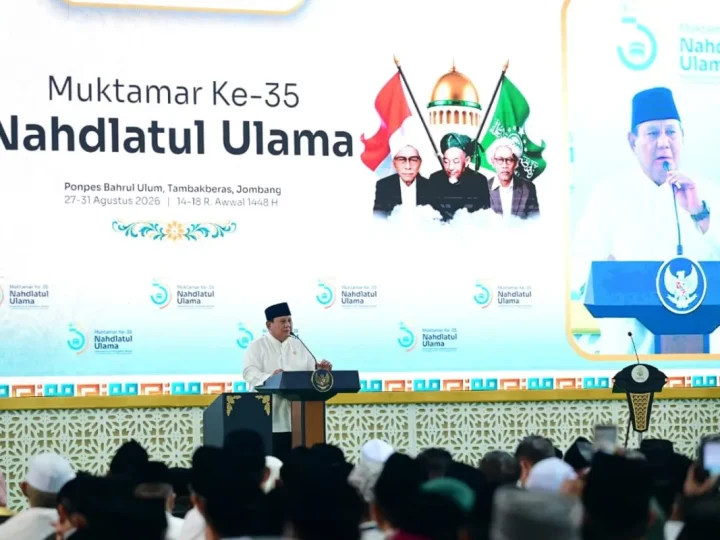 Prabowo Kenalkan Istilah Jas Hijau Saat Buka Muktamar NU ke-35